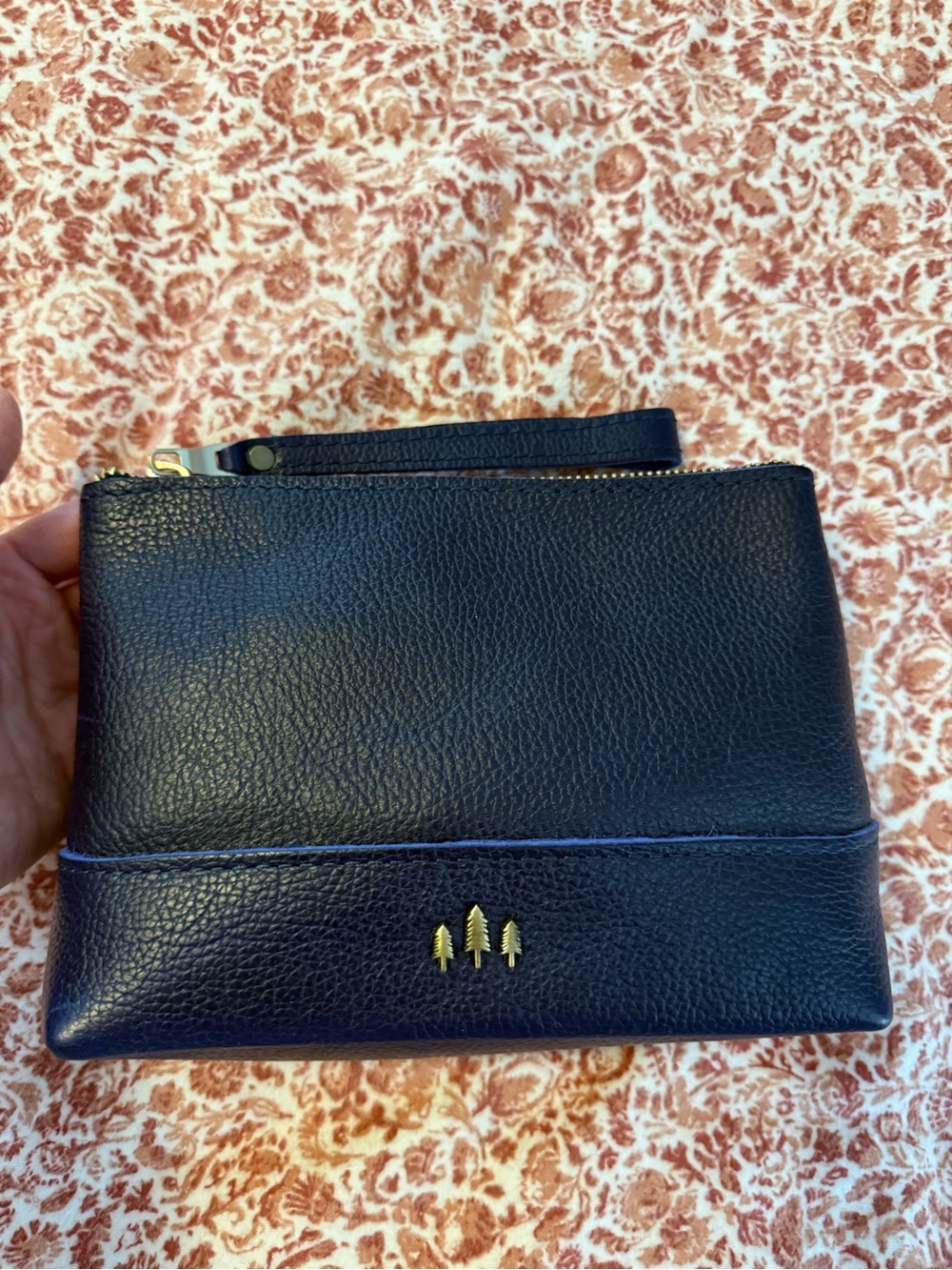 Portland Leather Chelsea Pouch in Cobalt